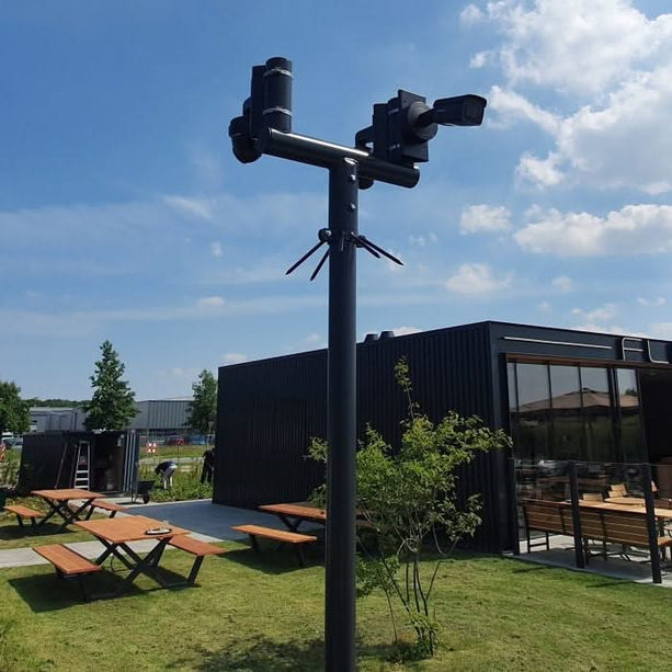 AlarmsysteemExpert.nl Cameramast T-stuk 70mm kleur zwart RAL9005