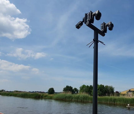 AlarmsysteemExpert.nl Cameramast T-stuk 90mm kleur wit Ral9010
