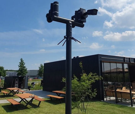 AlarmsysteemExpert.nl Cameramast T-stuk 90mm kleur zwart RAL9005