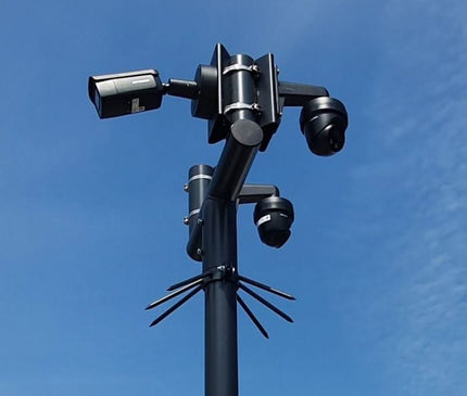 AlarmsysteemExpert.nl Cameramast T-stuk 90mm kleur zwart RAL9005