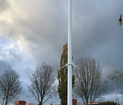 Alarm SystemExpert.nl Alarm SystemExpert.nl Kameramast bewegliches Aluminium 3 Meter Ø 90mm mit Kachelrahmen