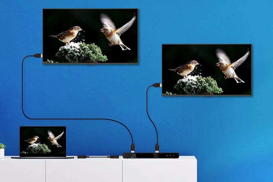 AlarmsysteemExpert.nl HDMI 2-poorts Splitter,  4K 60Hz UHD