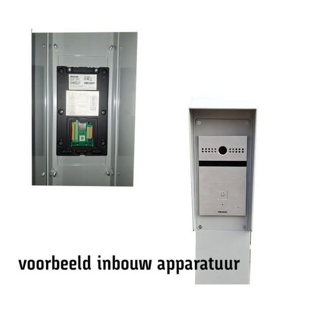 AlarmsysteemExpert.nl Intercomzuil 230cm, 15x15cm Dubbellaags gepoedercoat