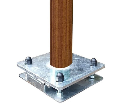 Alarm SystemExpert.co.uk Structure en bois léger mât à caméra avec ancre basculante 3 mètres