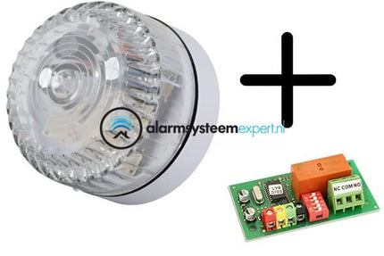 AlarmsysteemExpert.nl Professionele flitser, laag model + JB-111N