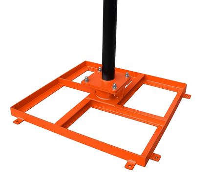 Alarm SystemExpert.fr Alarm SystemExpert.fr SecuTower Mât carré inclinable en aluminium pour caméra 4 mètres RAL-2004