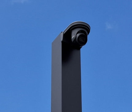 AlarmsysteemExpert.nl Vierkante cameramast met kantelanker 3 meter Zwart