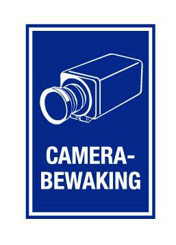 AlarmsysteemExpert.nl Waarschuwingsbord Camerabewaking PVC