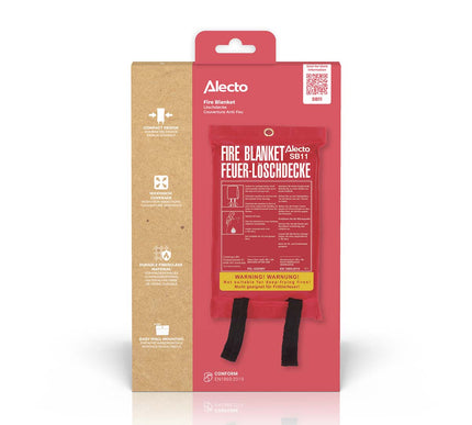 Alecto SB11 Fire Blanket, 100 x 100 cm