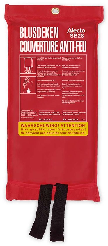 Alecto SB28 Fire Blanket, 120 x 180 cm
