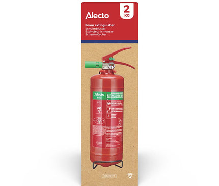 Extincteur à mousse Alecto 2 litres BS-2