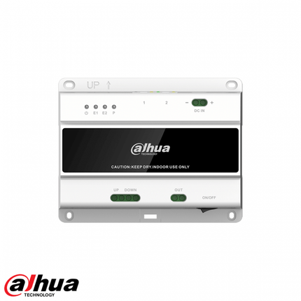 Dahua 2-wire Switch (20 indoor, 2 doorstations) incl voeding