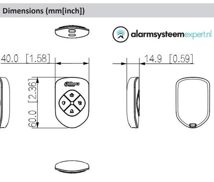 Dahua Dahua DHI-ARA24-W2(868) Wireless Keyfob