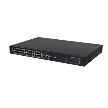 Dahua Dahua PFS3228-24GT-360 24x PoE Gigabit Switch 360W 2x SFP and 2x RJ45 Uplink