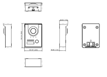 Dahua Dahua VTM05R Capot de pluie monté en surface pour VTO2202/2201