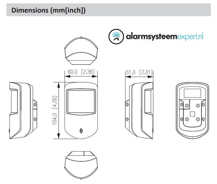 Dahua Dahua DHI-ARD1233-W2, Détecteur PIR sans fil