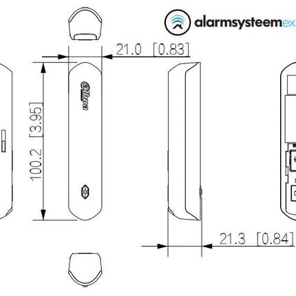 Dahua Dahua DHI-ARD323-W2(868), Magnetic Contact Wireless