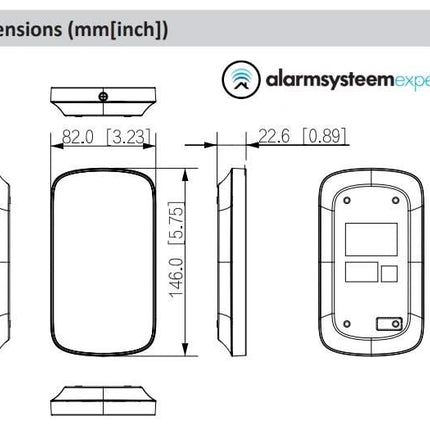 Dahua Dahua DHI-ARK30T-W2, Draadloze Keypad met kaartlezer