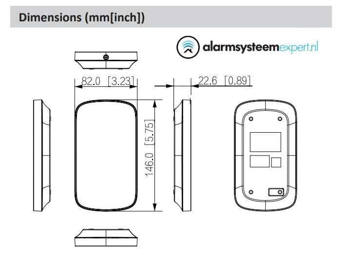 Dahua Dahua DHI-ARK30T-W2, Kabelloses Keypad mit Kartenleser