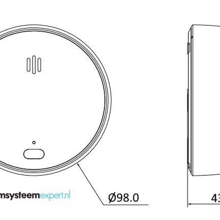 Dahua Dahua DHI-HY-SA21A-W2(868) Funk-Rauchmelder