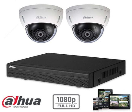 Dahua Dahua Full HD-CVI kit 2x dome 2 Megapixel camerabeveiliging set