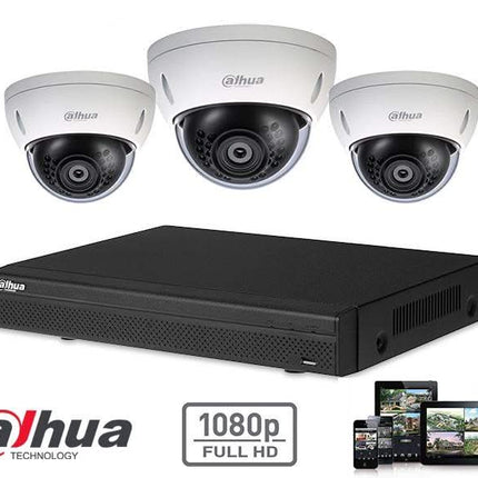 Dahua Dahua Full HD-CVI kit 3x dome 2 Megapixel camerabeveiliging set