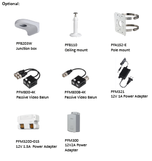 Dahua Dahua HAC-EW2501 5MP,  HDCVI, WDR Fisheye Camera, microfoon