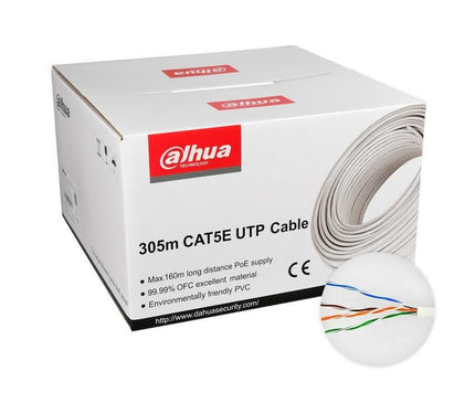 Dahua Dahua Netwerkkabel CAT5E UTP kabel 305 mtr, 100% koper, solid aders