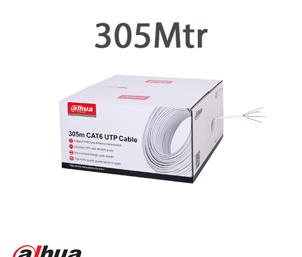 Alarm SystemExpert.de Alarm SystemExpert.de Netzwerkkabel CAT6, UTP, 305 mtr in Box, 100% Kupfer, Massiv Adern, CPR geprüft