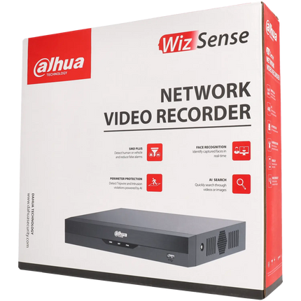 Dahua Dahua NVR2108HS-I2, 1x LAN (No PoE) Max 8 IP cameras, Smart detection with Wizsense
