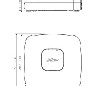 Dahua Dahua NVR4104-P-EI 1x LAN, 4x PoE, Compatible with 4 IP cameras, Wizsense