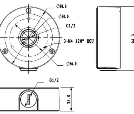 Dahua Dahua PFA134 Mounting box