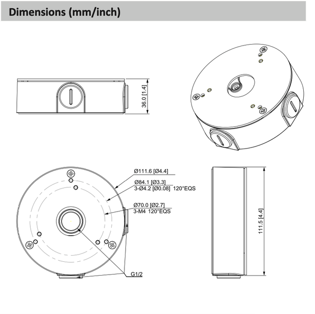 Dahua Dahua PFA13G Einbaudose
