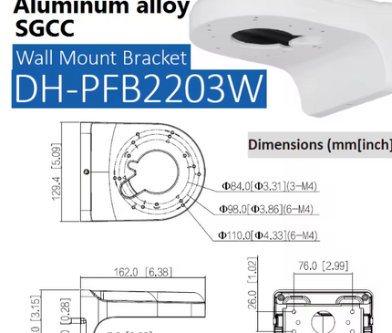Dahua Dahua PFB2203W Wandhalterung