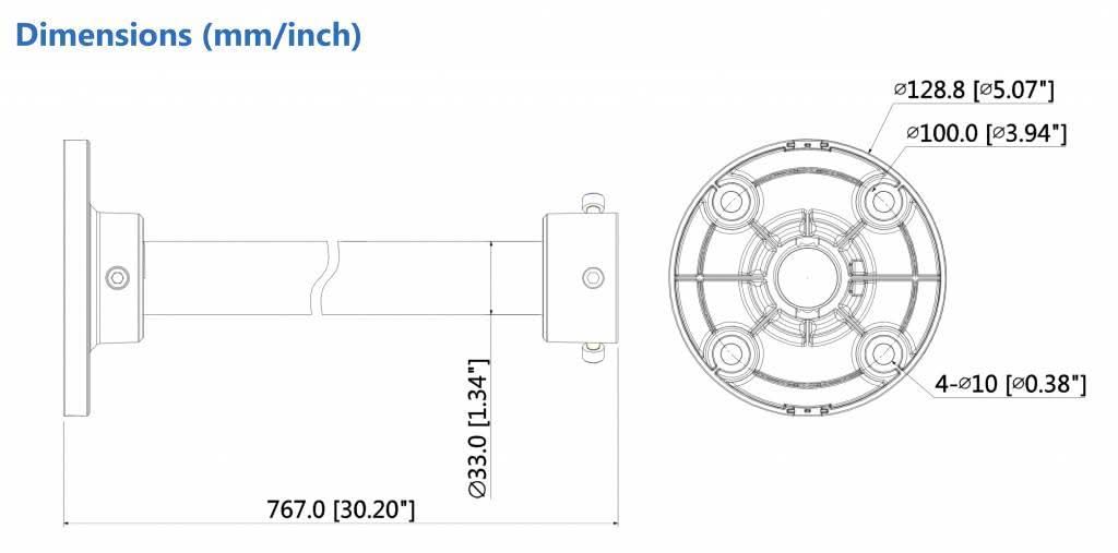 Dahua Dahua PFB220C Deckenhalterung