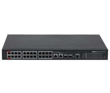 Dahua Dahua PFS4226-24ET-360,  24-port 100 Mbps + 2-port Gigabit PoE Switch, AANBIEDING