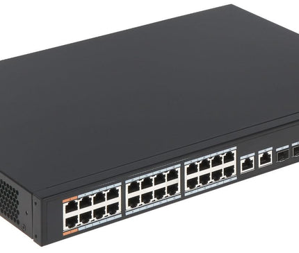Dahua Dahua PFS4226-24ET-360,  24-port 100 Mbps + 2-port Gigabit PoE Switch, AANBIEDING