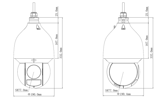Dahua SD5A4325GB-HNR WizSense series, auto tracking, 4MP Starlight 32x optical zoom IP PTZ Camera