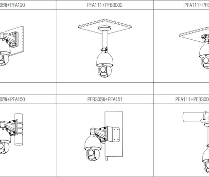 Dahua Dahua SD5A825GA-HNR 8MP Starlight PTZ Wizsense, autotracking,  25x optische zoom, incl. steun en voeding