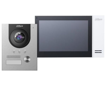 Dahua Dahua Video intercom set KTP01L incl. PoE-switch, VTO2201F-P en VTH2421FW-P binnenpost