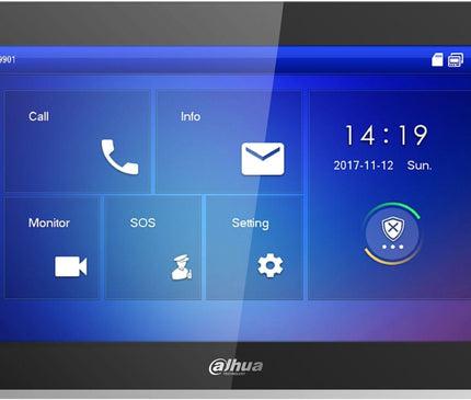 Dahua Dahua VTH5422HB Video Intercom 7" binnenpost PoE en 2-Draads zwart