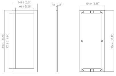 Dahua Dahua VTM24P3 Façade pour 3 modules Noir