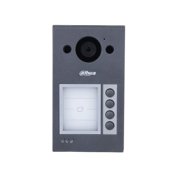 Dahua Dahua VTO3311Q-WP, Video Intercom 4 knops buitenpost PoE en WiFi met Proximity
