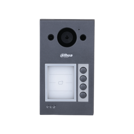 Dahua Dahua VTO3311Q-WP, Video Intercom 4 knops buitenpost PoE en WiFi met Proximity