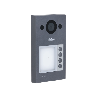 Dahua VTO3311Q-WP, Interphone vidéo 4 boutons pour poste extérieur PoE et WiFi avec Proximité