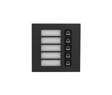 Dahua Dahua VTO4202FB-MB5 Bouton poussoir de sonnette à 5 voies Noir