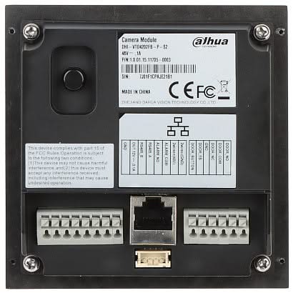 Dahua VTO4202FB-P-S2 Video Intercom Camera Main Module Black