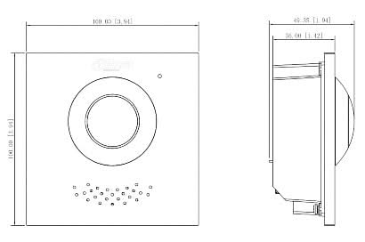 Dahua Dahua VTO4202FB-P-S2 Video Intercom Camera Main Module Black