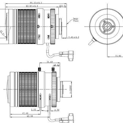 Dahua DH-PLZ20C0-D 4K 1/1.7" Varifocal 3.7-16mm