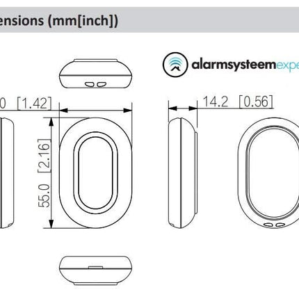 Dahua DHI-ARD821-W2(868) Draadloze Paniekknop